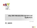 eBay EDW元数据管理及应用