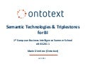 Semantic Technologies and Triplestores for Business Intelligence