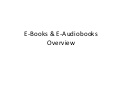 E-Books & E-Audiobooks