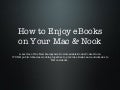 eBooks on Mac with a Nook July 2011 update