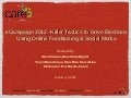eCampaign 2012 - Killer Tactics to Drive Elections Using Online Fundraising & Social Media