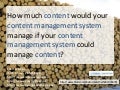 How Much Content Would Your Content Management System Manage If Your Content Management System Could Manage Content