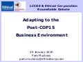 EC LCCGE Debate on Post COP15 20 01 10