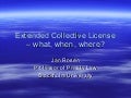 Extended Collective License  – what, when, where?