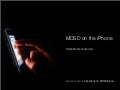 MDSD on iPhone - EclipseCon 2010
