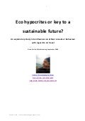Eco Hypocrites Or Key To A Sustainable Future   An Exploratory Study