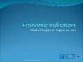 Economic Indicators for week of August 16-20, 2010