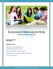 Economics Homework Help