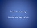 Economics of cloud computing