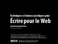Ecrire pour le Web en 2010