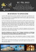 EC-TEL 2013 Call for Sponsors