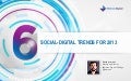 Six Social-Digital Trends for 2013
