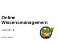 Online Wissensmanagement - eDay 2011