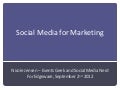 Social Media for Business Marketing
