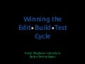 Winning the Erlang Edit•Build•Test Cycle