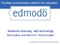 Edmodo and Herrington&rsquo;s 10 Principles 