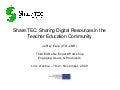 Share.TEC: Sharing Digital Resources in the Teacher Education Community