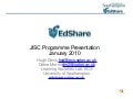 Ed Share Jisc Jan2010