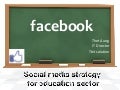 Social media strategy for Education sector