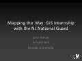 Mapping the Way - ESRI EdUC 2011