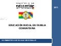 Educación inicial en familia comunitaria