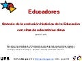 Educadores: síntesis de la historia de la Educación