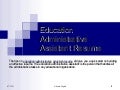 Education administrative assistant resume 4