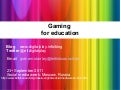 Educational Gaming