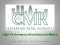 Educational Presentation High Performance Metals