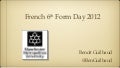 Education et nouvelles technologies - French 6th Form Day 2012