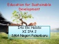 Education for sustainable development