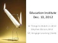 Education institute2012