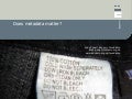 Does metadata matter?