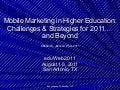 Mobile Marketing in Higher Education