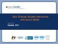 #eduweb preso- how to use social media to increase engagement 