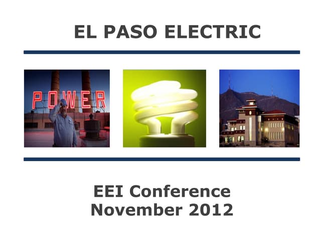 EEI Conference November 2012