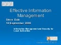 Effective Information Management V2 18sep2008