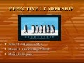 Effective Leadership
