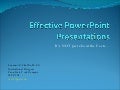 Effective Power Point Presentations