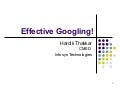 Effective Googling
