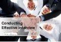 Conducting Effective interview