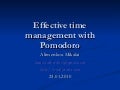 Effective time management with Pomodoro technique
