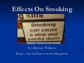 Effects on smoking