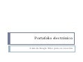 Portafolio electronico para estudiantes