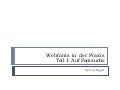 Webfonts in der Praxis - Teil 1 - 