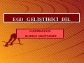 Ego  geli̇şti̇ri̇ci̇  di̇l