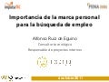 La Marca Personal por Alfonso Ruiz de Eguino. Consultor Tecnológico