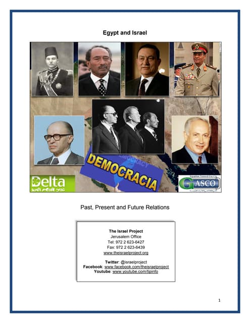 Egypt and Israel - Past, Present and Future Relations