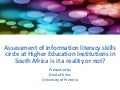 Ehlers assessement of information literacy skills circle