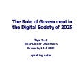 The Role of Government in the Digital Society of 2025